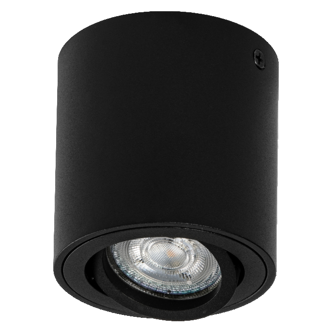 Spot Surface  Round GU10 Black