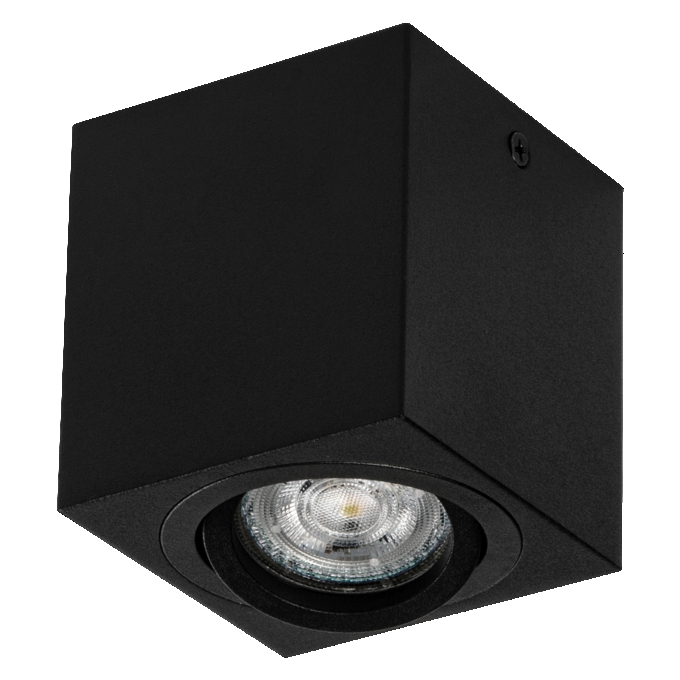 Spot Surface  Square GU10 Black