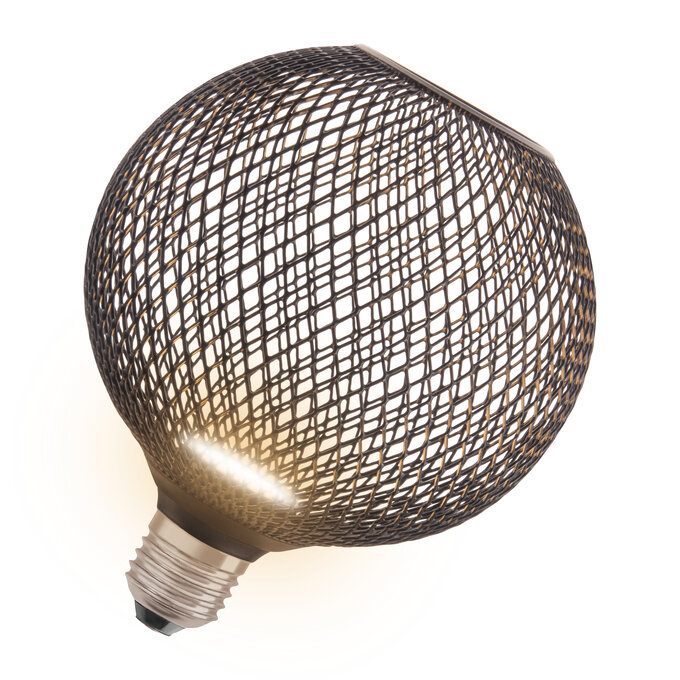 DECOR LED FLAT GLOBE 125 BLACK 3.5W 827 Frosted E27 Non-DIM