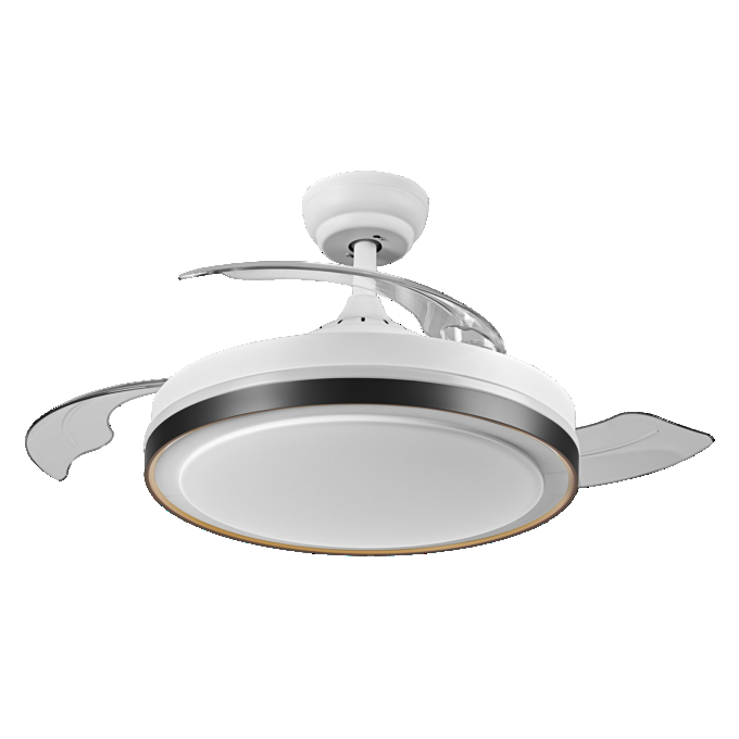 Ceiling Fan Retractable 1070 66W White